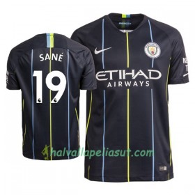 Jalkapallo Pelipaidat Manchester City Sane 19 Vieraspaita 2018-2019 Lyhythihainen